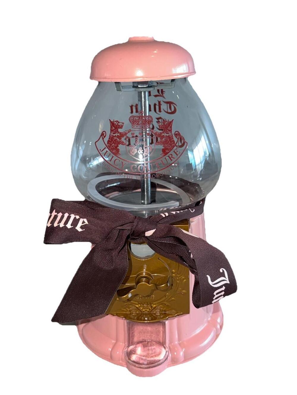 HOTT Y2K Juicy Couture Full‑Size Pink Gumball Machine "Let Them Eat Couture" '01